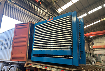 Exportation de séchoir de presse de placage de noyau de tube de GEELONG 15 couches