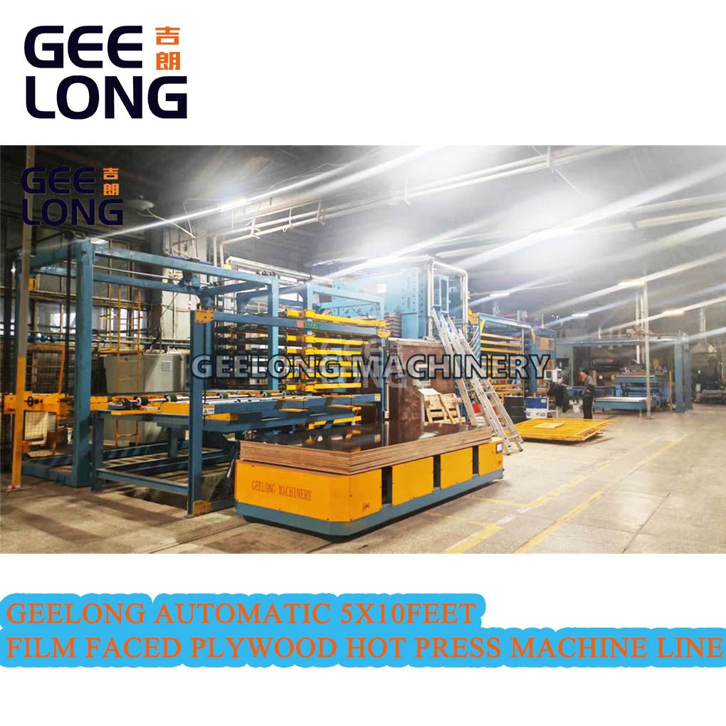 Geelong Automatique 5x10feet Film fait face à la ligne de presse à chaud de contreplaqué