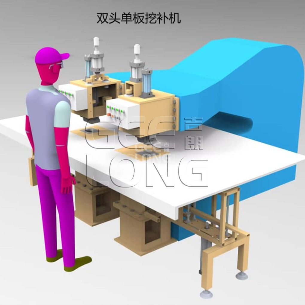 Machine automatique de placage avec dispositif d'alimentation en placage