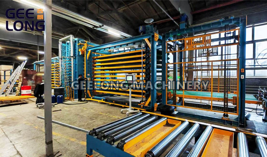 Geelong Automatique 5x10feet Film fait face à la ligne de presse à chaud de contreplaqué Geelong Automatique 5x10feet Film fait face à la ligne de presse à chaud de contreplaqué